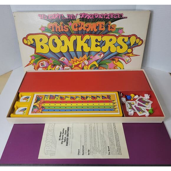 Bonkers! Vintage 1978 Parker Brothers Board Game Complete - Picture 3 of 5